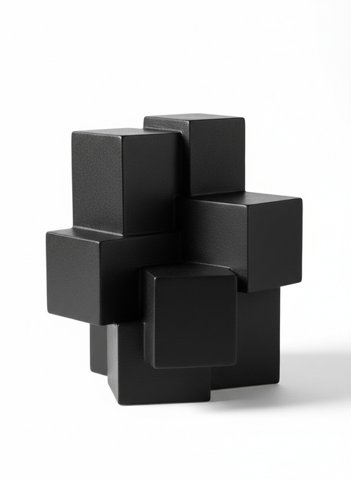 Abstract Geometric Porcelain Decorative Sculpture
